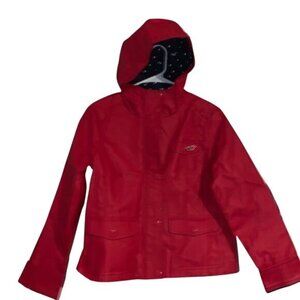 Hollister Womens Red Hooded Jacket S